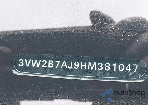 2017 Volkswagen Jetta 1.4T S из США, поврежденный, VIN 3VW2B7AJ9HM381047